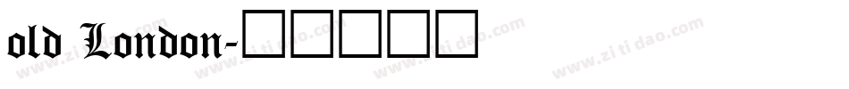 old London字体转换